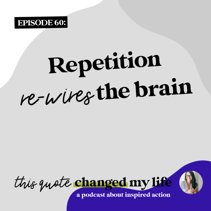 Repetition re-wires the brain